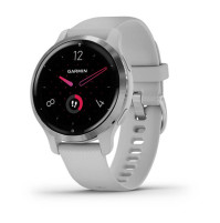 Venu 2S - Silver Stainless Steel Bezel With Mist Gray Case and Silicone Band - 010-02429-12 - Garmin